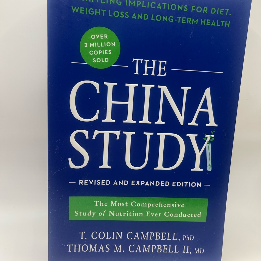The China Study Hardcover Book - Blue & Green